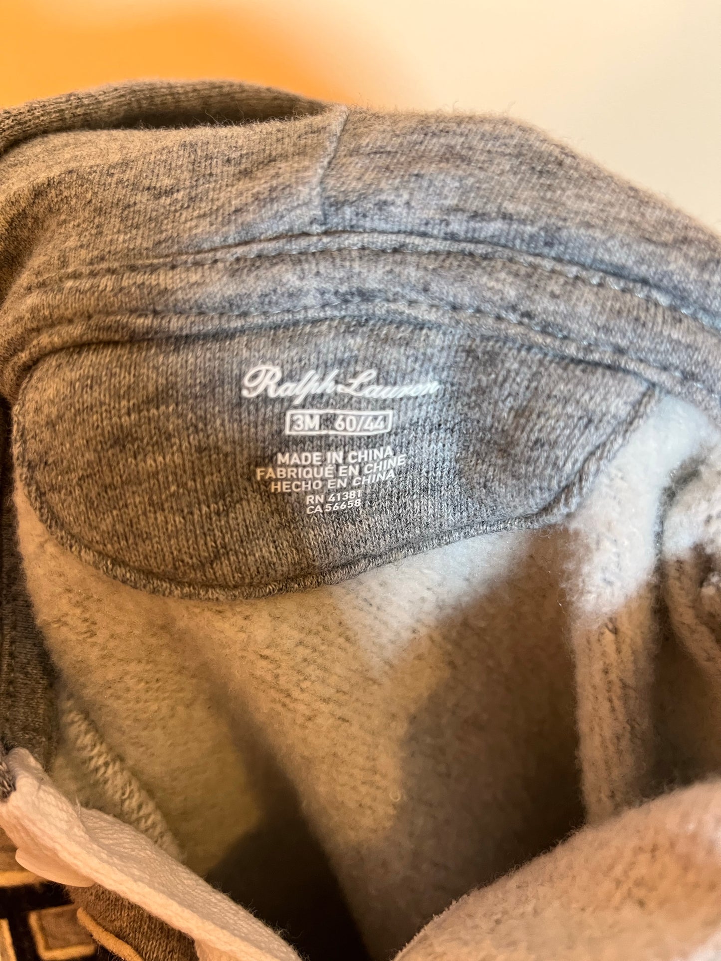 Ralph Lauren Hooded Logo Romper (3M)