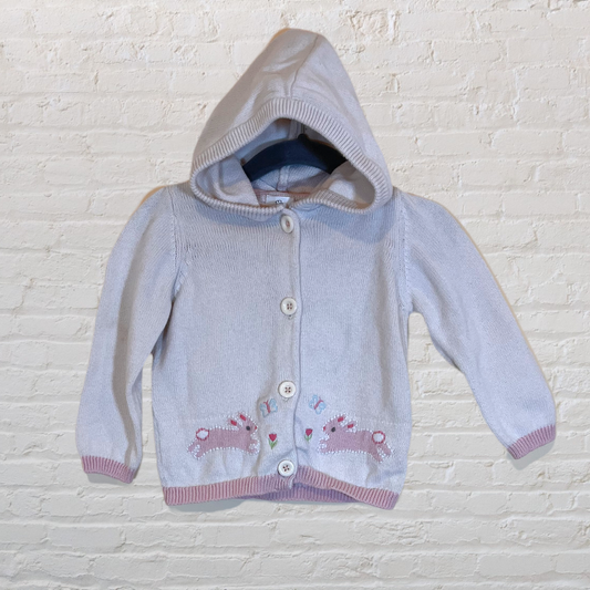 John Lewis Knit Bunny Cardigan (6-9)