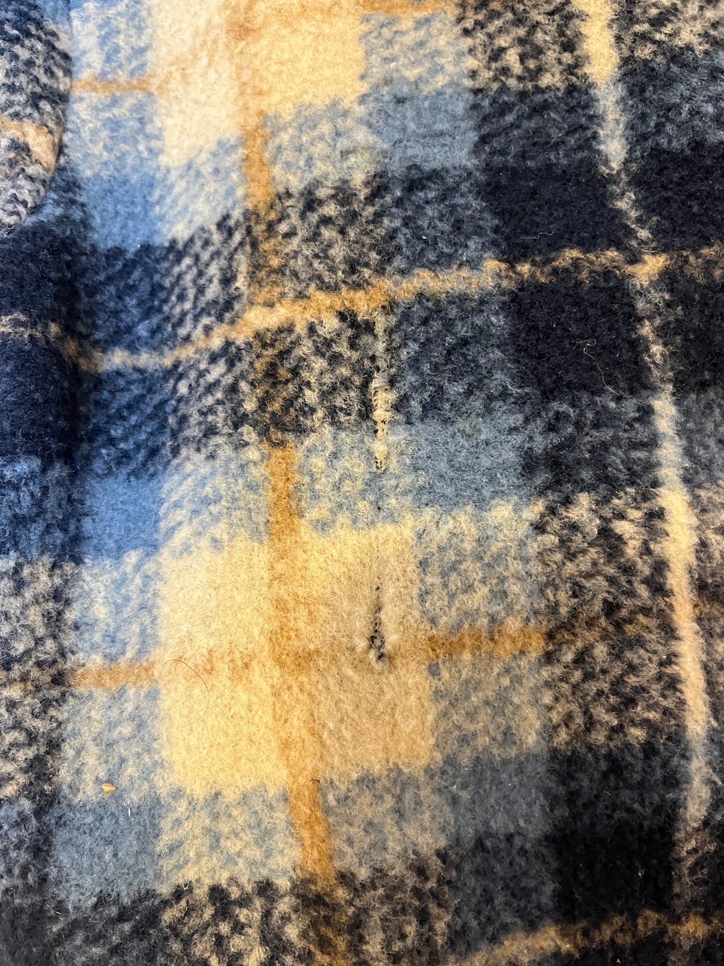 Next Oversized Plaid Lined Fleece Jacket (3T)