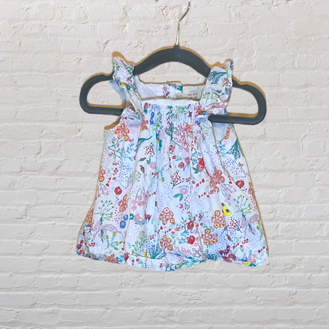 Zara Two-Piece Floral Ruffle Set (3-6)