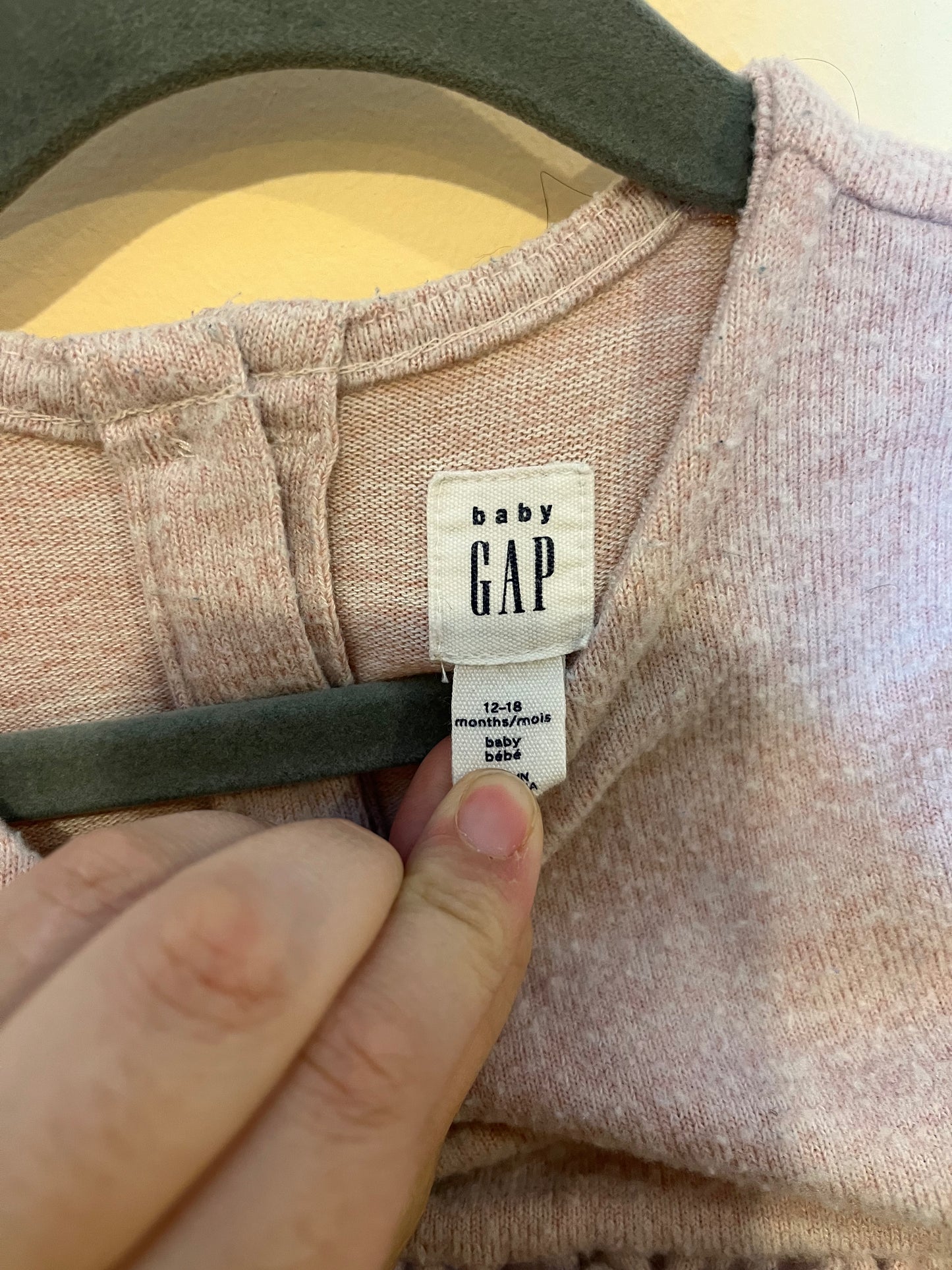 Gap Fleece Ruffle Dress (12-18)