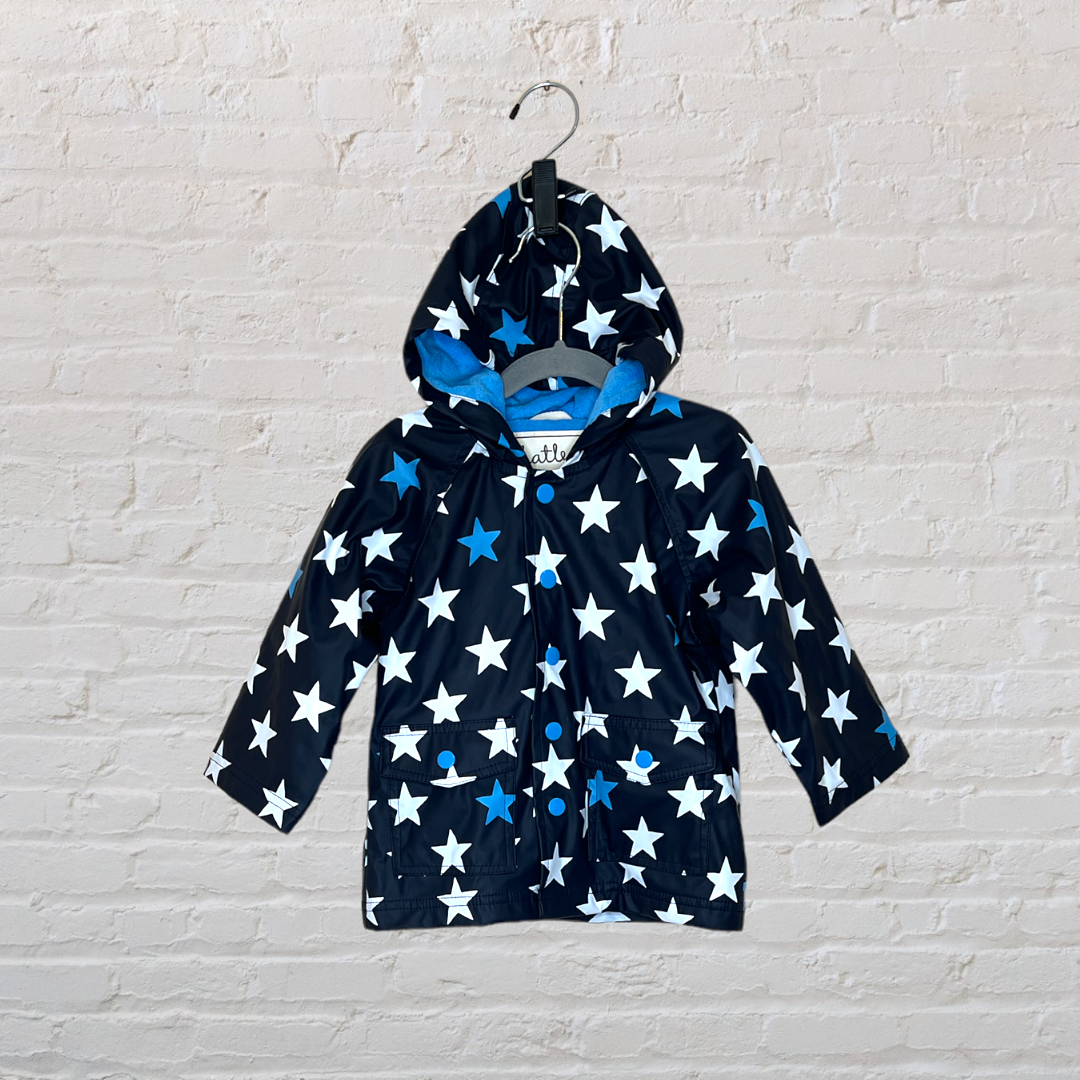 NEW! Hatley Terry Lined Star Raincoat (12M)