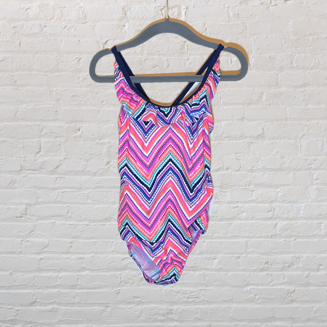 OshKosh Patterned Ruffle Swimsuit (3T)