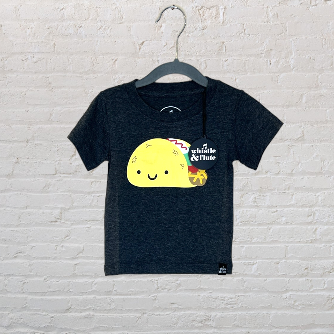 NEW! Whistle & Flute Bamboo/Cotton Kawaii Taco T-Shirt (12-18)