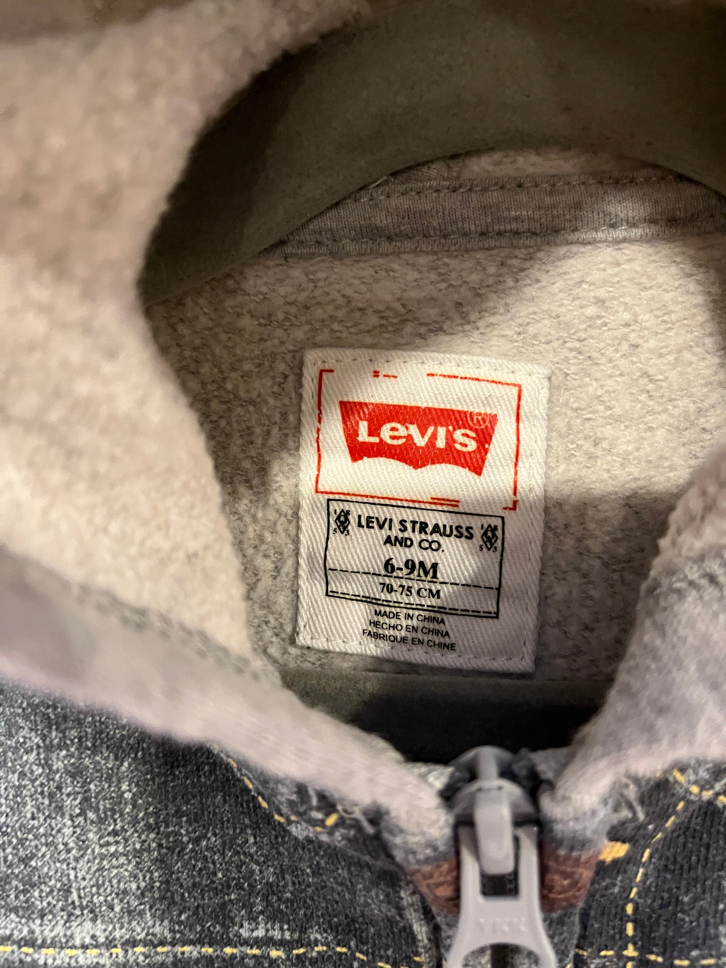 Levi’s Jean Jacket Print Hoodie (6-9)