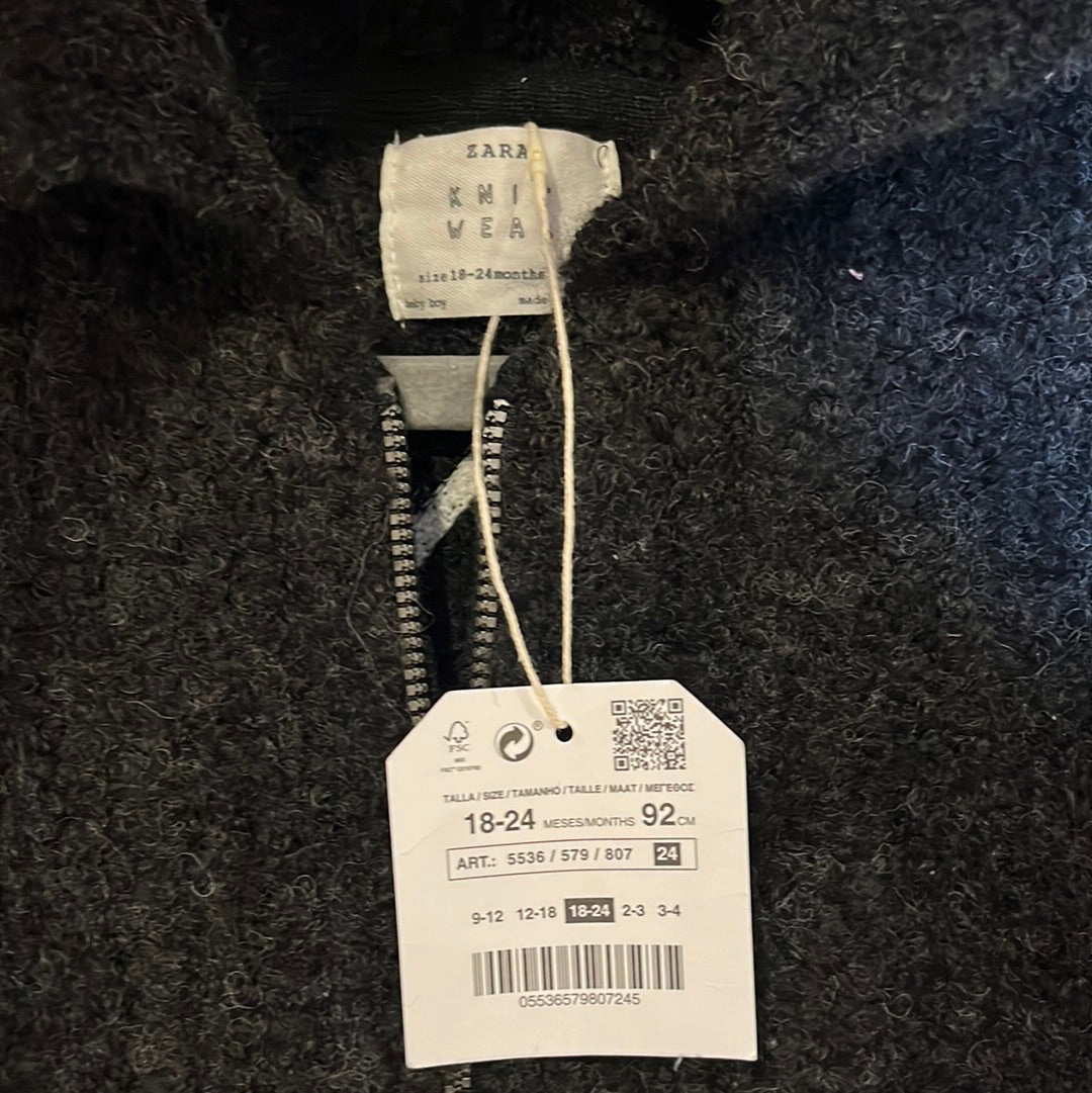 NEW! Zara "On My Way" Wool Blend Knit Hoodie (18-24)*