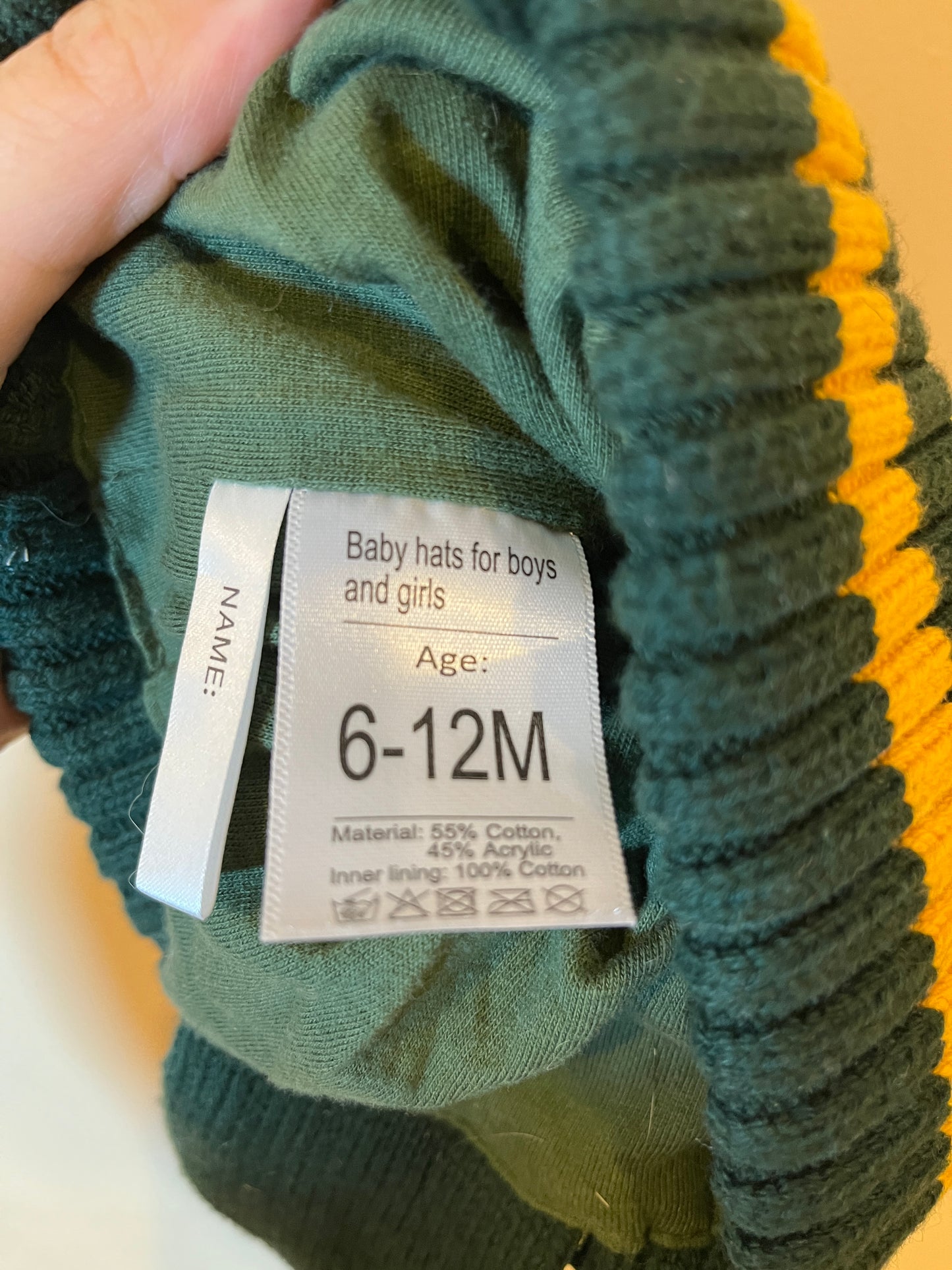 Moon Kitty Knit Pom-Pom Hat (6-12)