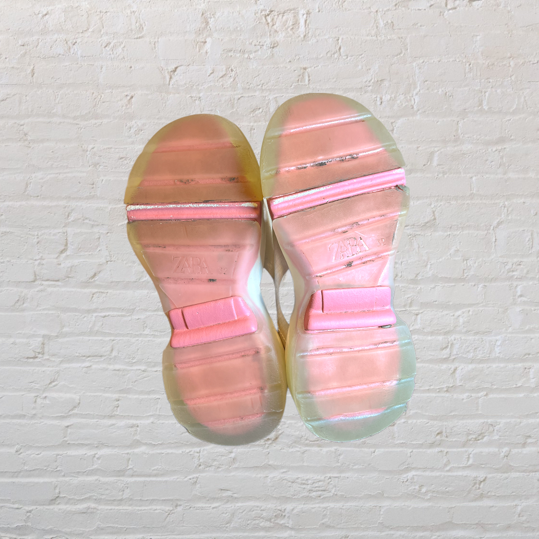 Zara Pastel Colour Block Sneakers (1Y)