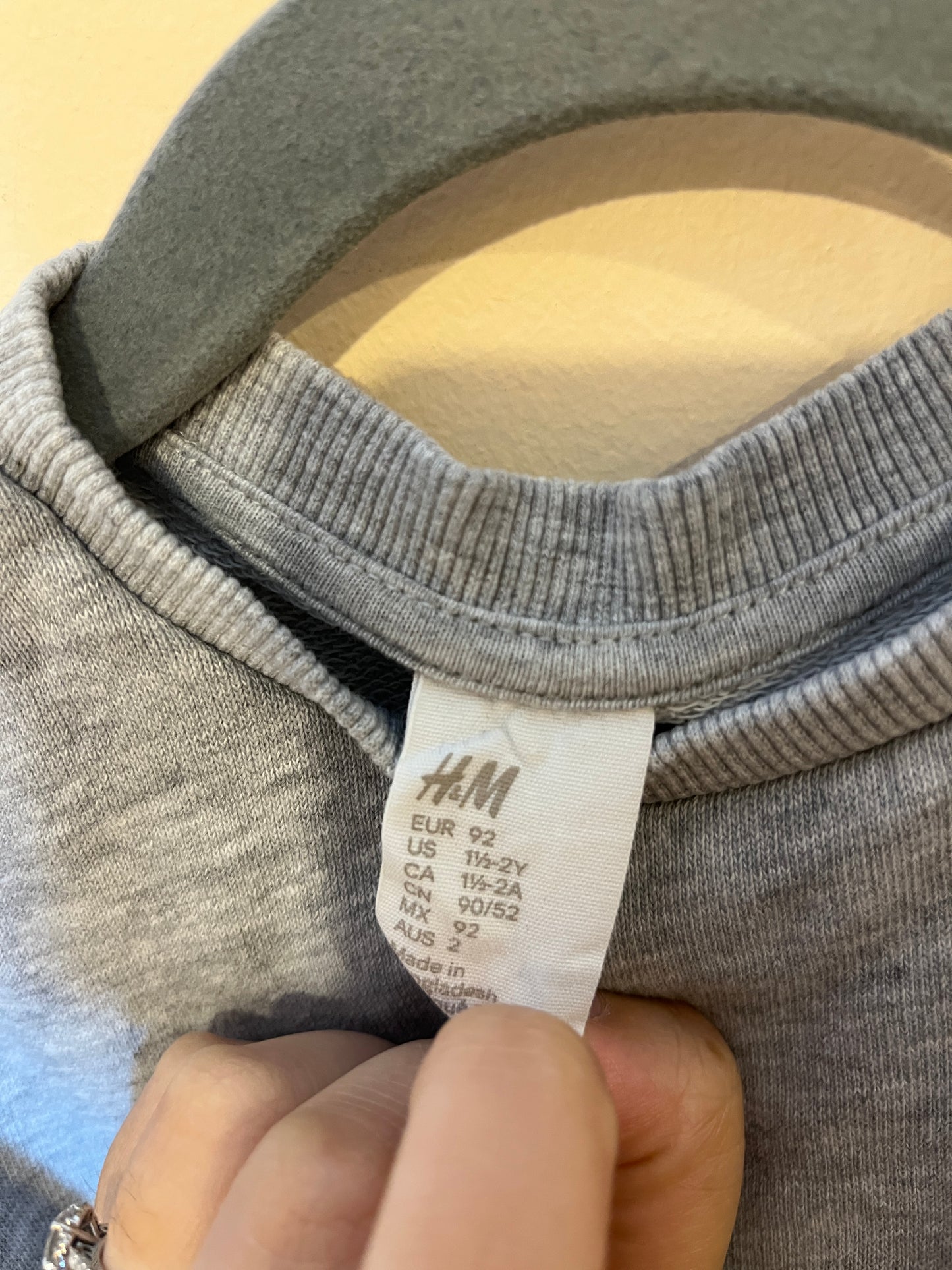 H&M Embroidered Heart Layered Sweater (18-24)