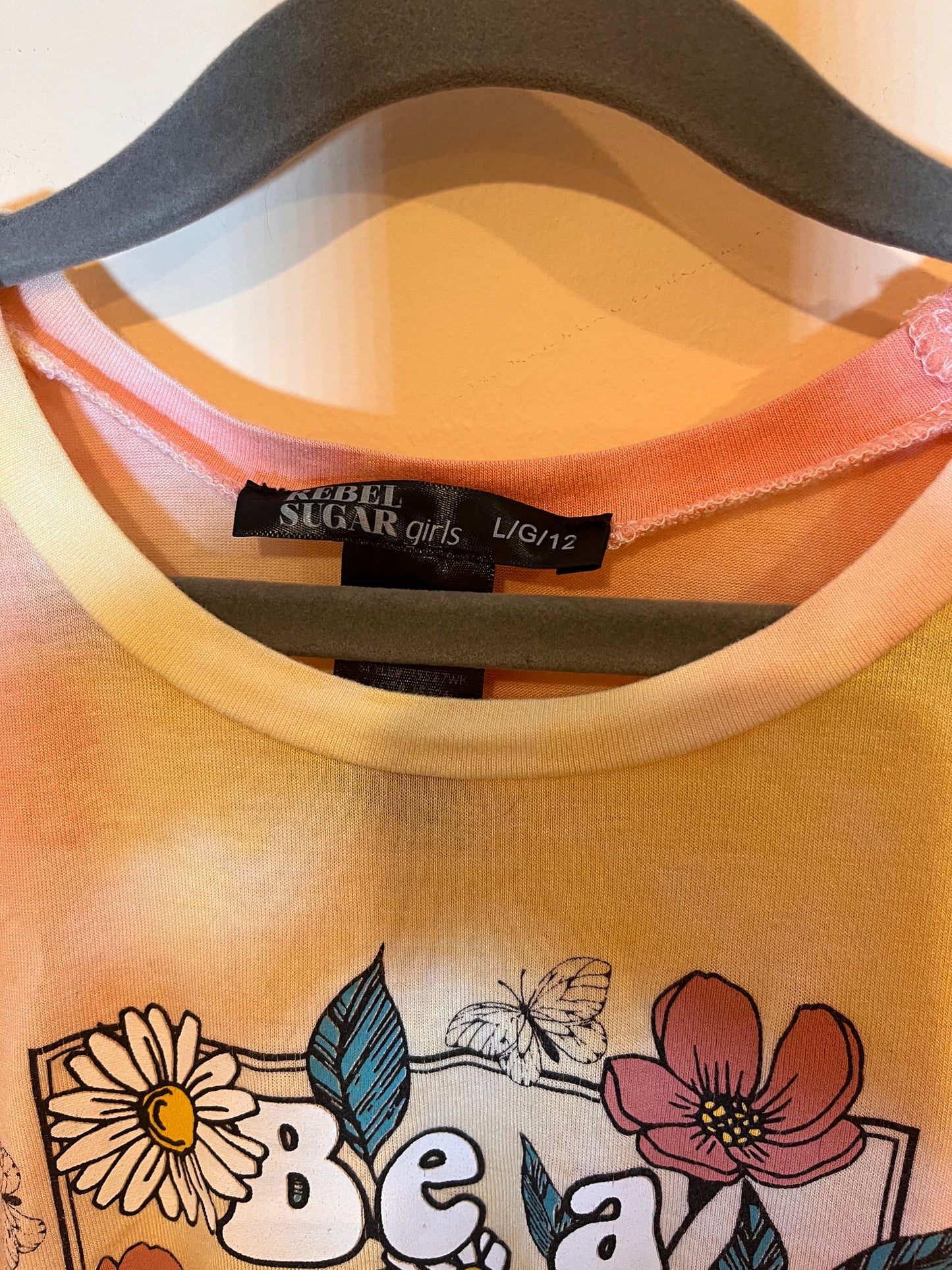 Rebel Sugar “Be A Nice Human” Slouchy Tie-Dye T-Shirt (12)
