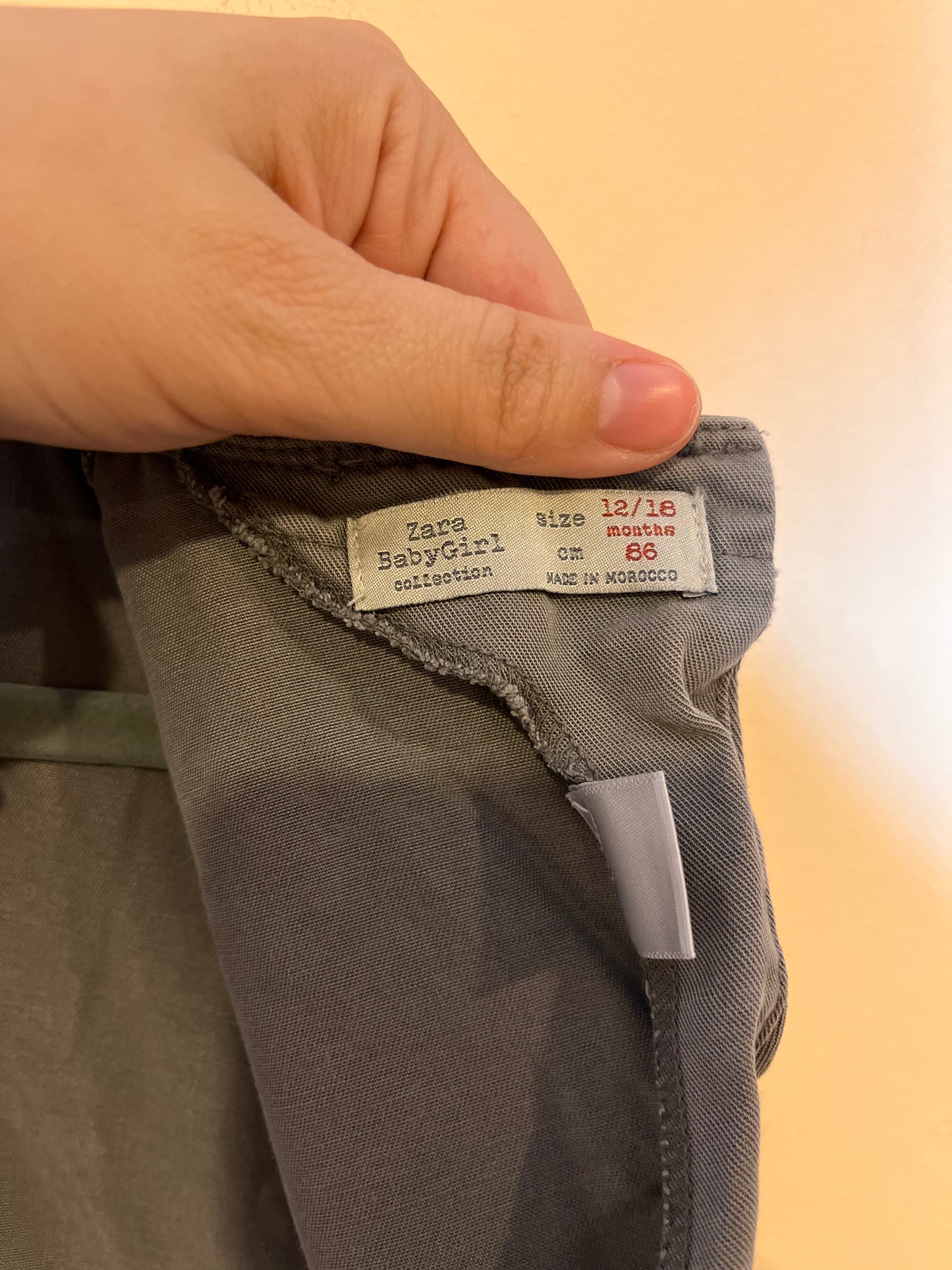 Zara Chambray Ruffle Vest (12-18)