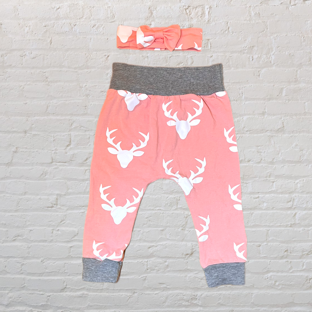 Small Shop Deer Pants & Headband Set (12M)