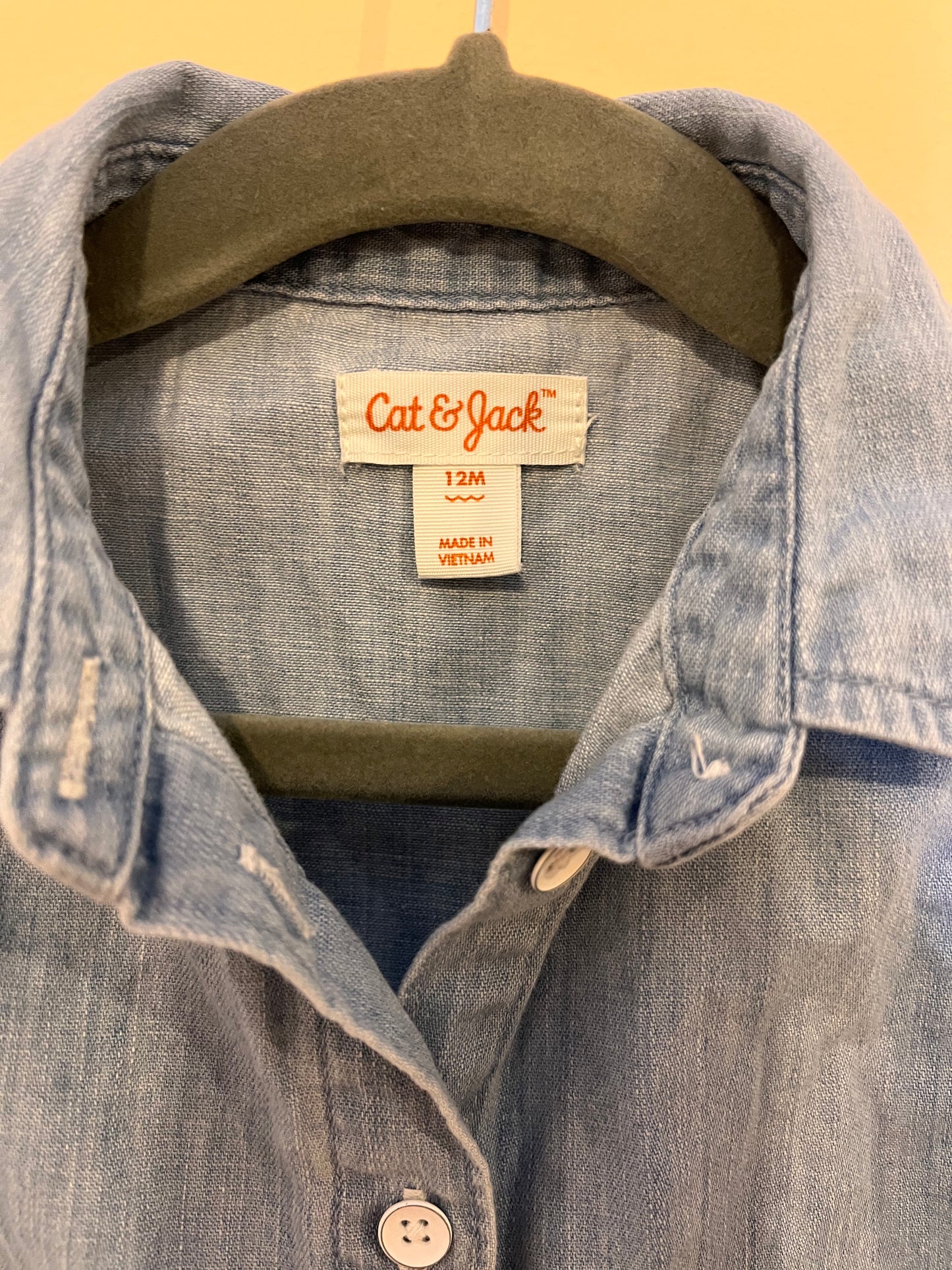 Cat & Jack Denim Vest (12M)