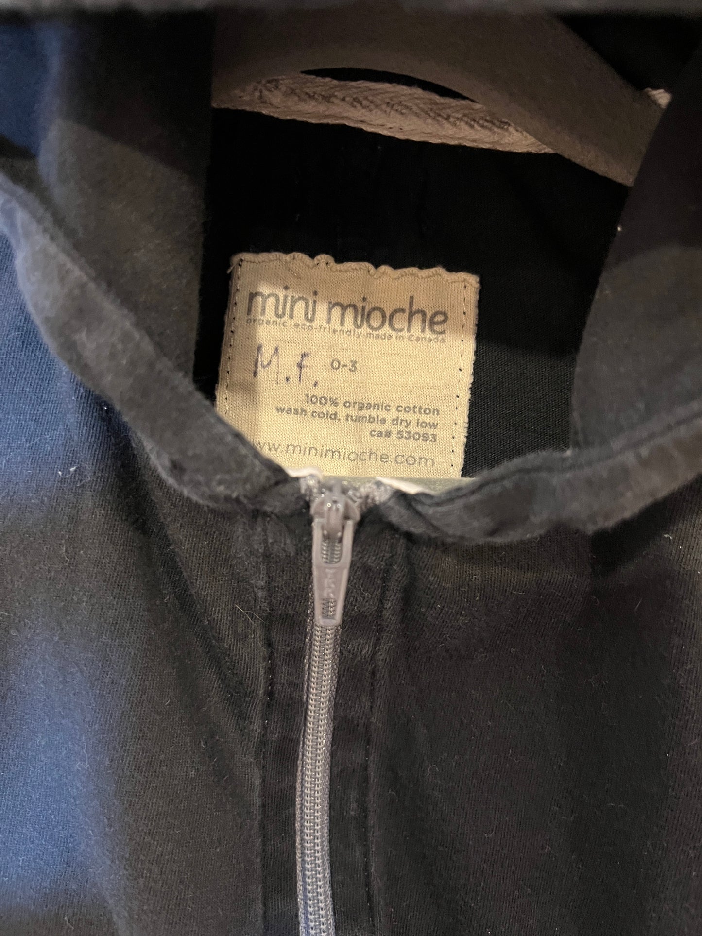 Mini Mioche Hooded Pocket Romper (0-3)
