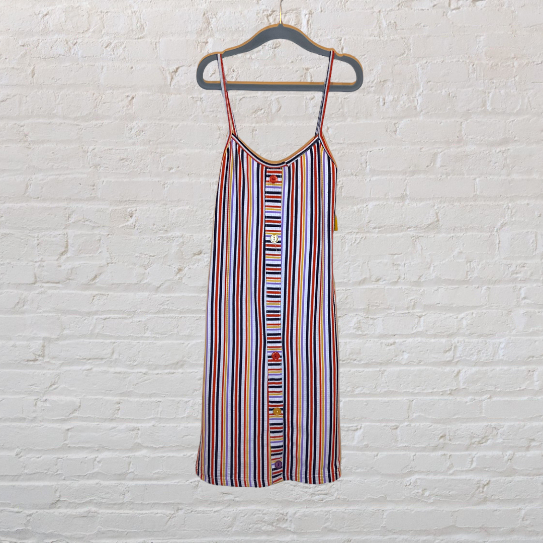 Unknown Brand Striped Ribbed Dress (6-7)