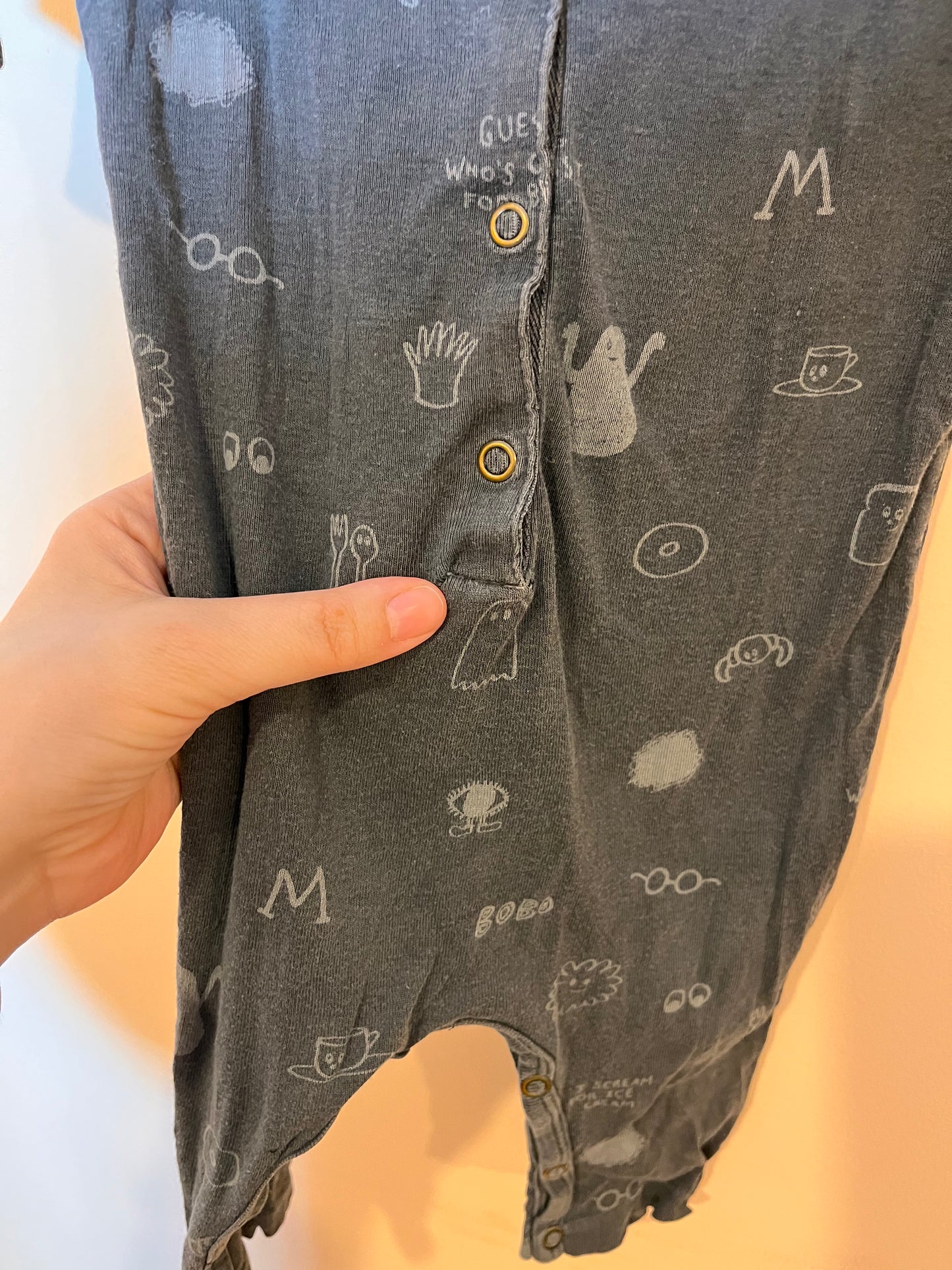 Bobo Choses Breakfast & Ghosts Romper (12-18)