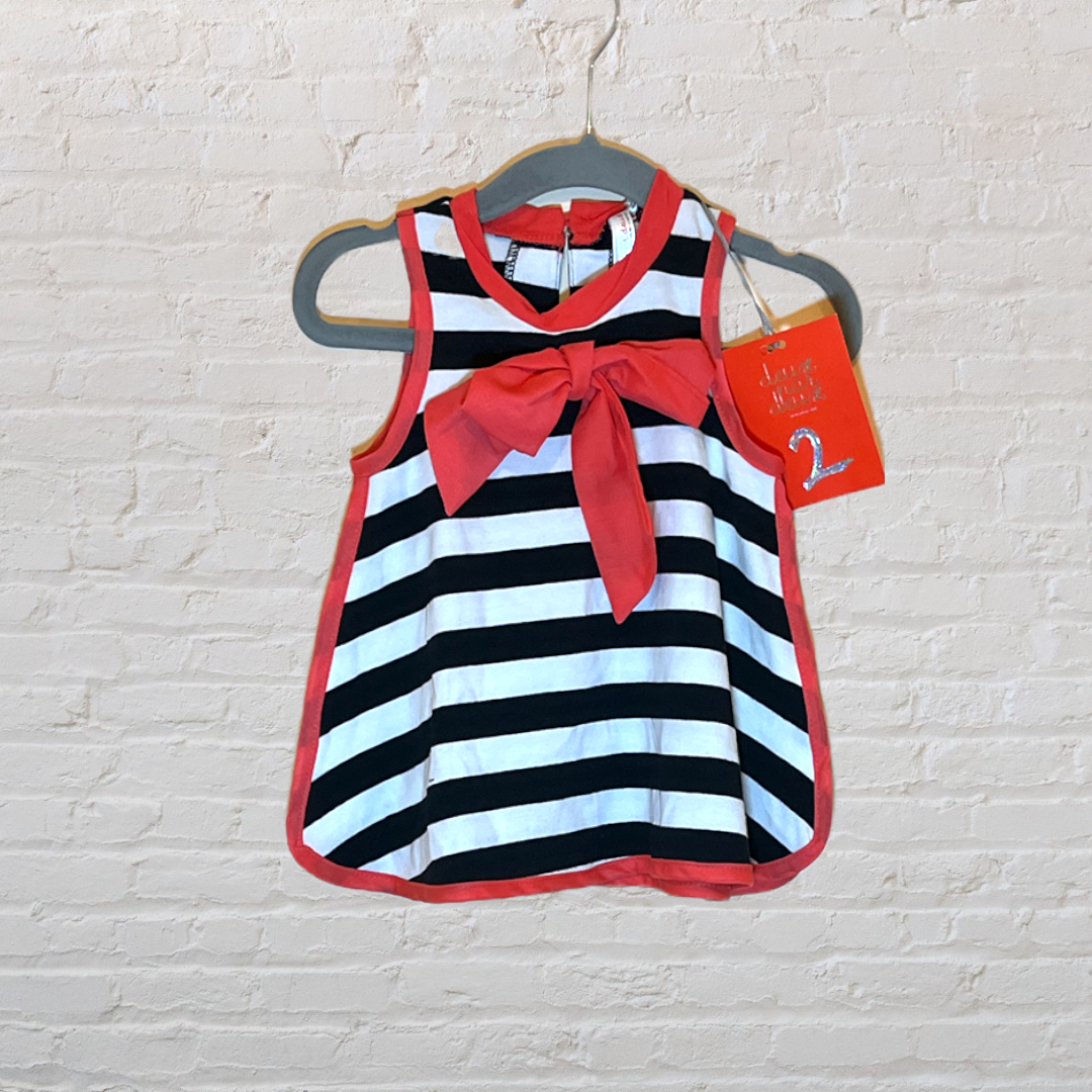 NEW! Deux Par Deux Striped Bow Tank (9M)