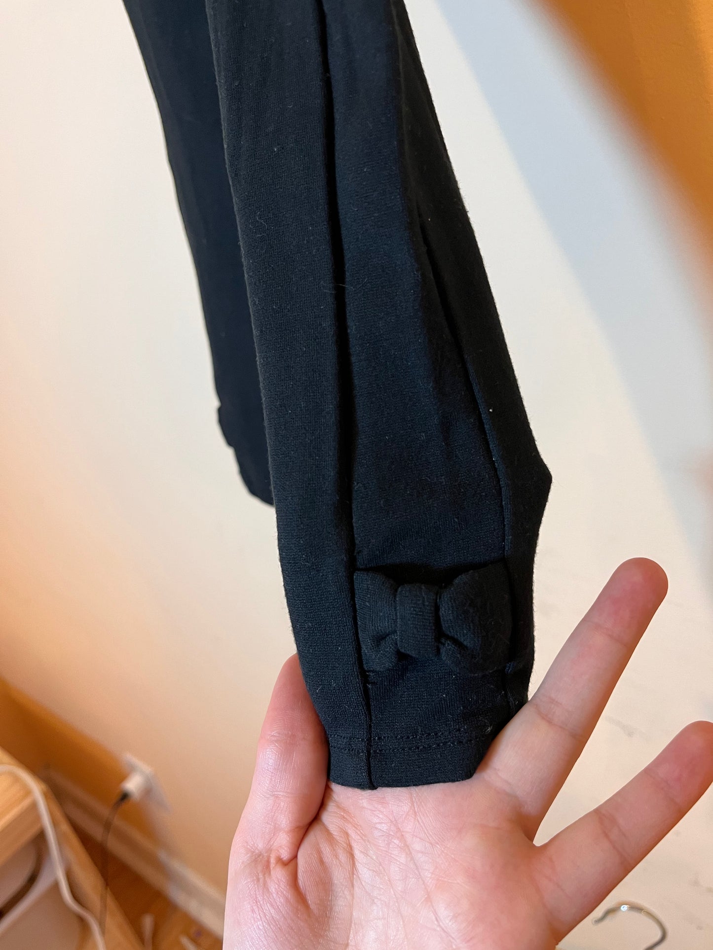 Kate Spade Fitted Leggings With Side Bow Detail (4T)