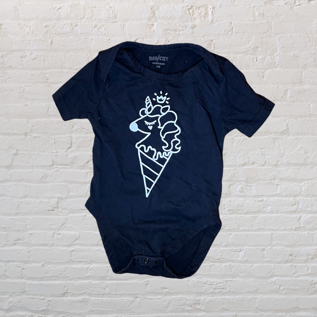 Rad City Unicorn Ice Cream Onesie (6-12)