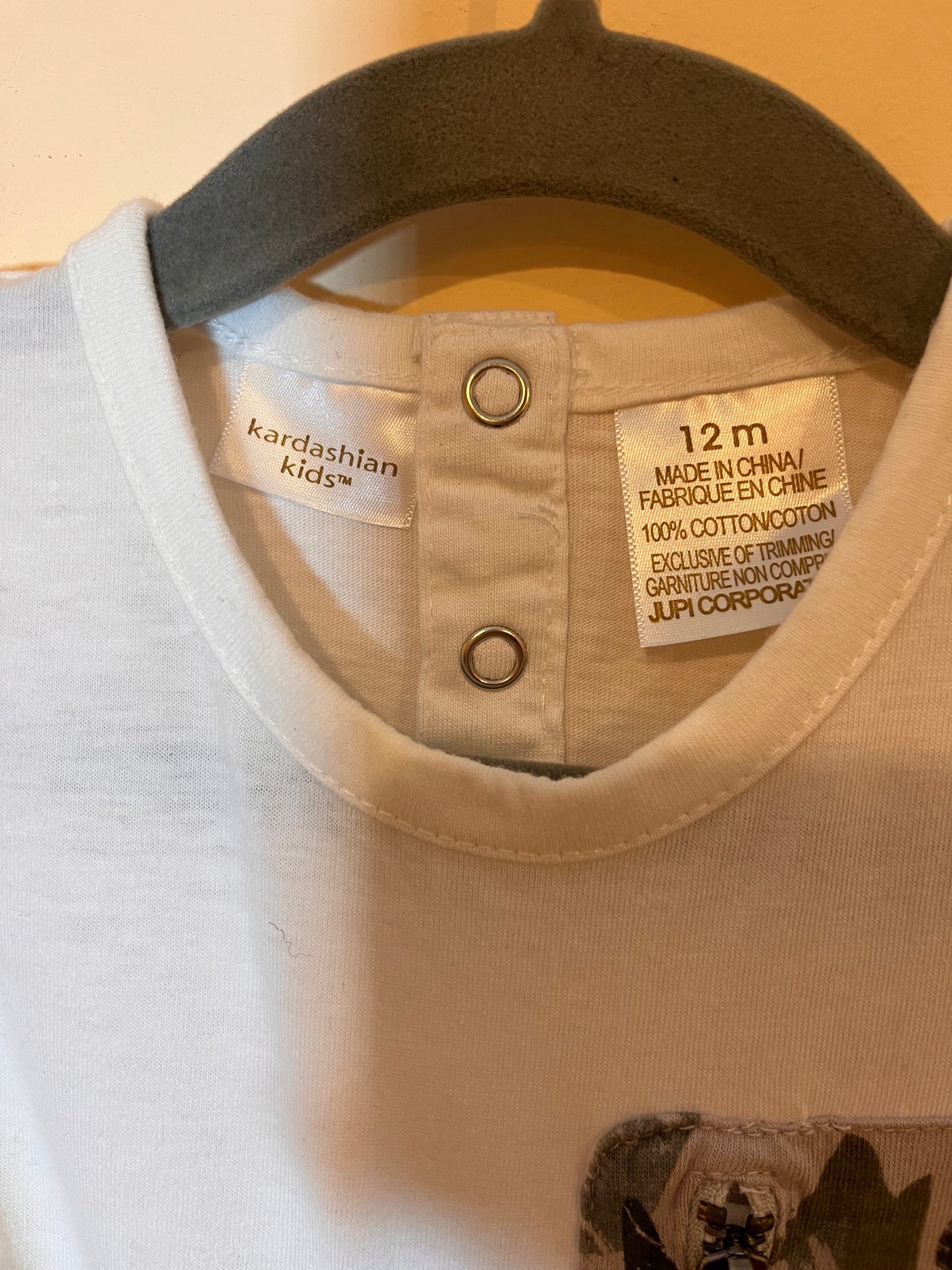 Kardashian Kids Camo Pocket T-Shirt (12M)