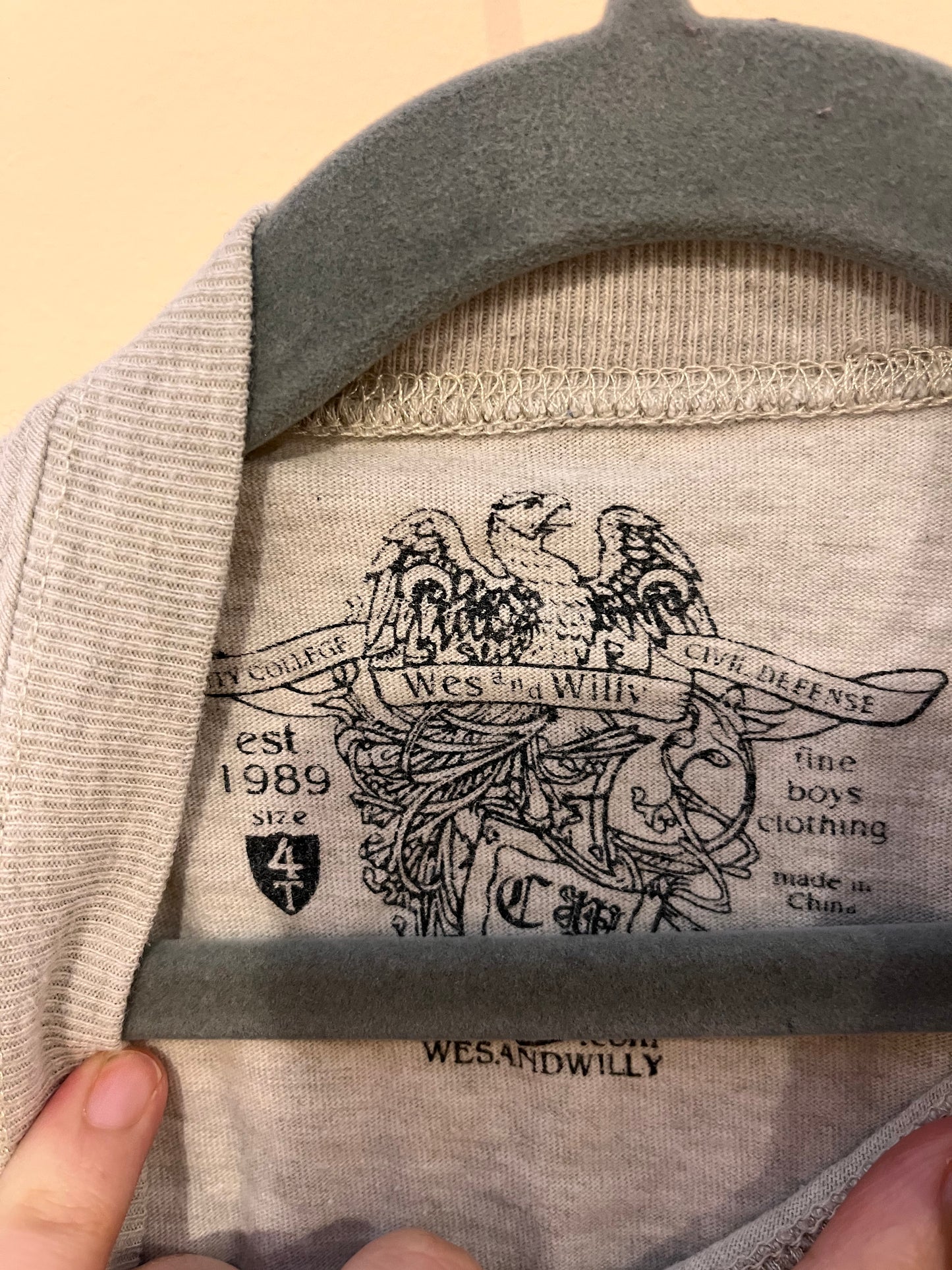 Wes and Willy Football Long-Sleeve (4T)