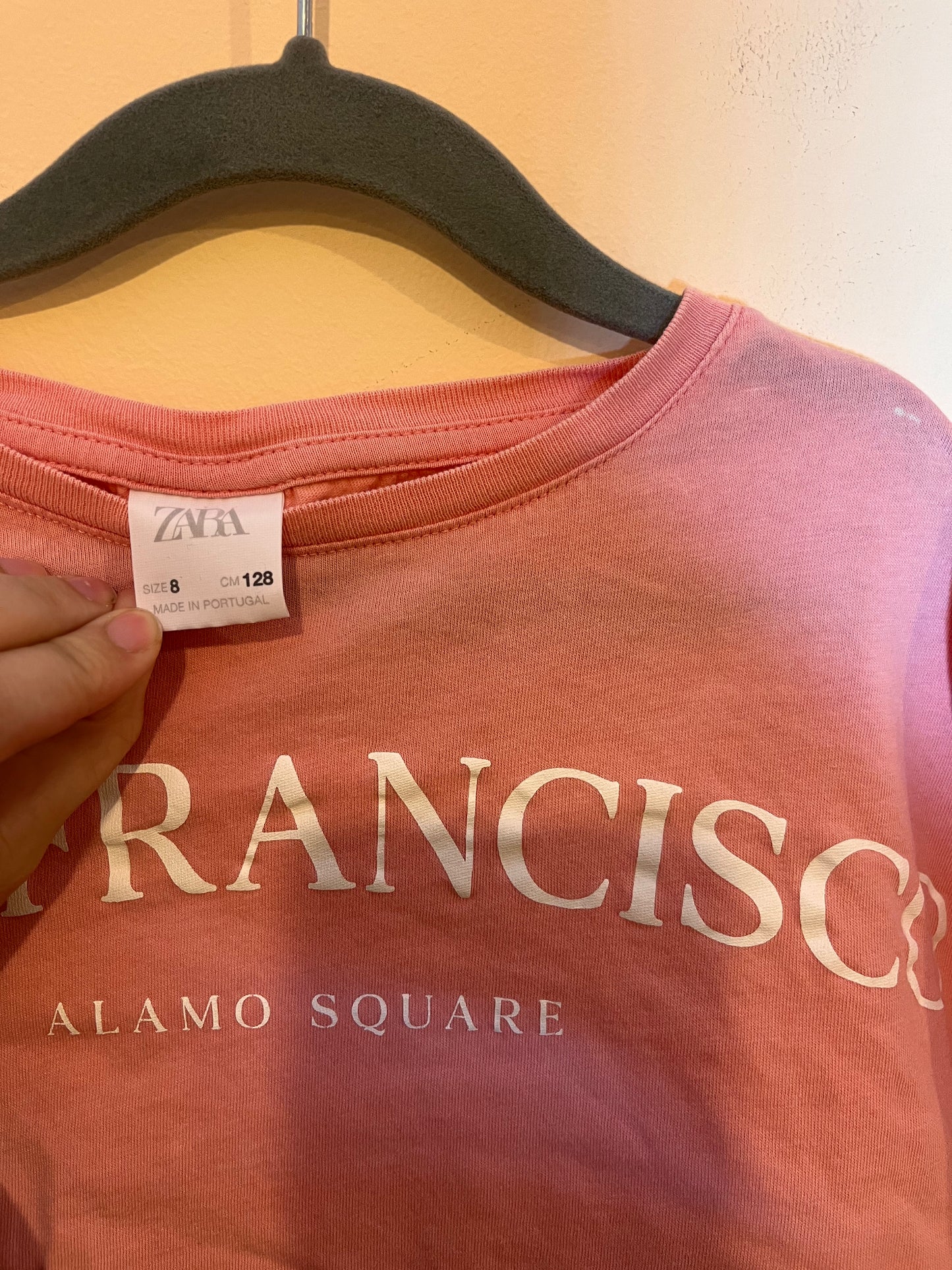 Zara "San Francisco Alamo Square" Oversized Cropped T-Shirt (8)
