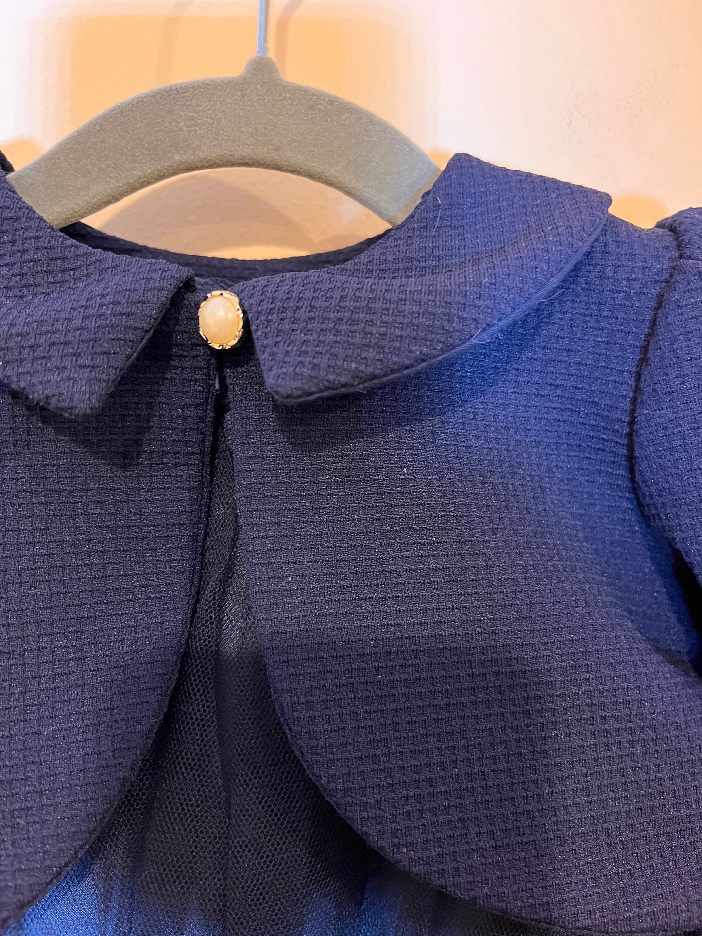 Blink Blank Formal Tulle Detail Dress With Shrug (3T)