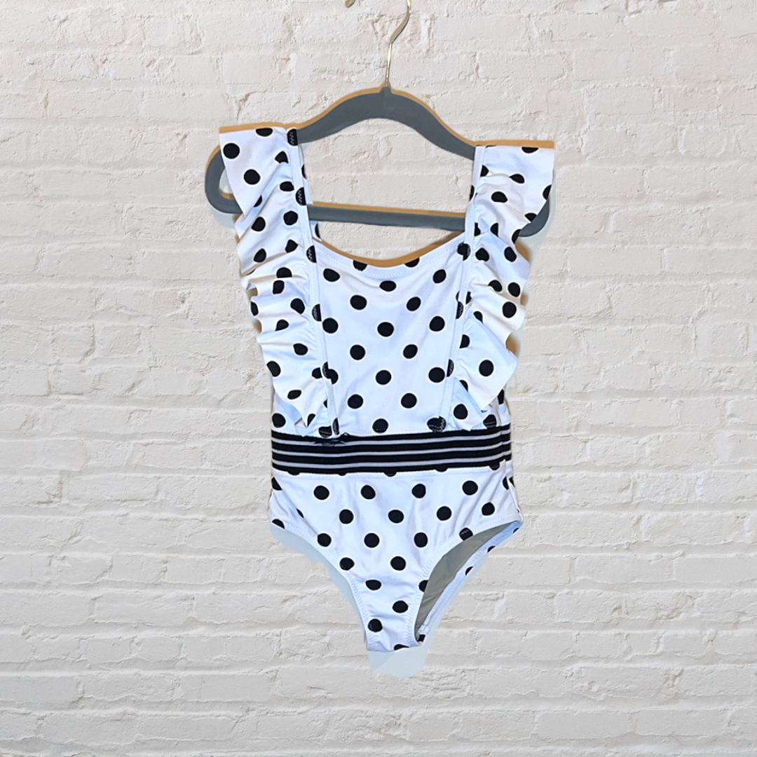 Shade Critters Polka Dot Ruffle Swimsuit (3T)