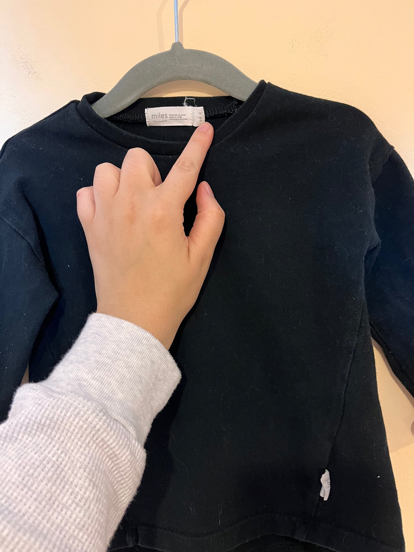 Miles Diagonal Seam Long-Sleeve (12M)
