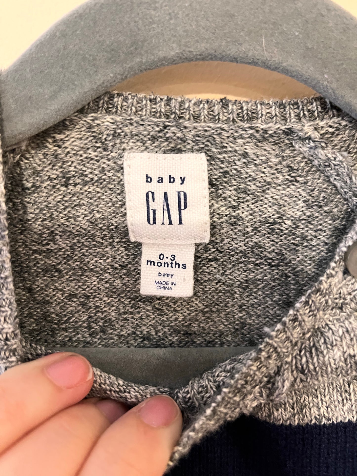 Gap Knit Colour Block Romper (0-3)