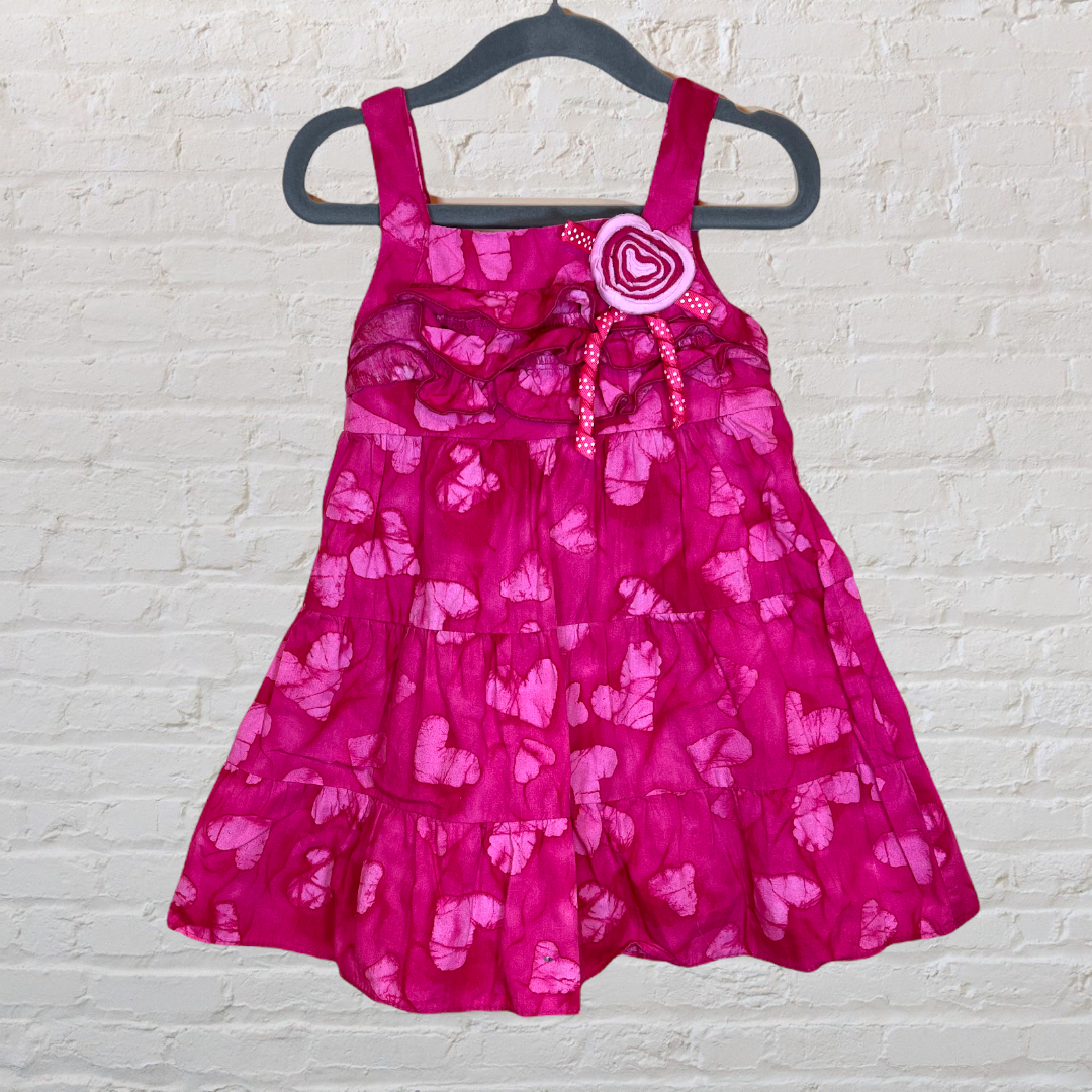 Sophie Rose Tie-Dye Hearts Dress (2T)