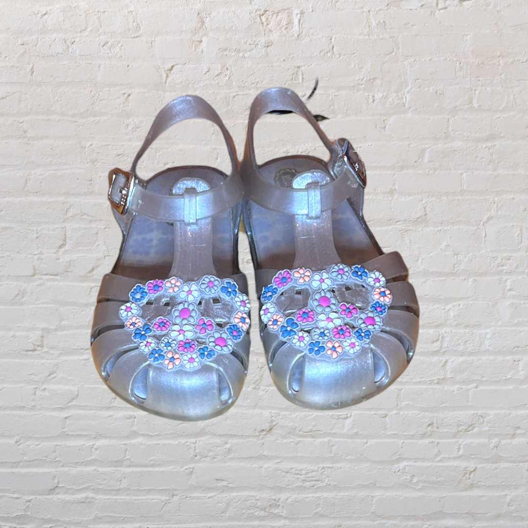 Mini Melissa Flower Heart Jelly Sandals (8)