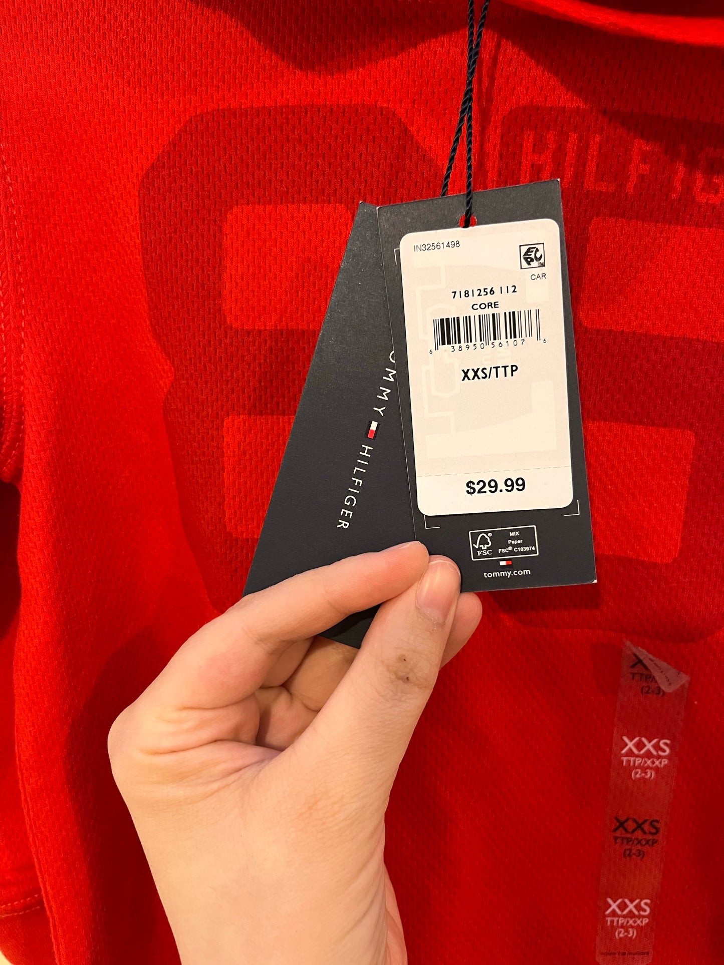NEW! Tommy Hilfiger Textured Hoodie (3T)