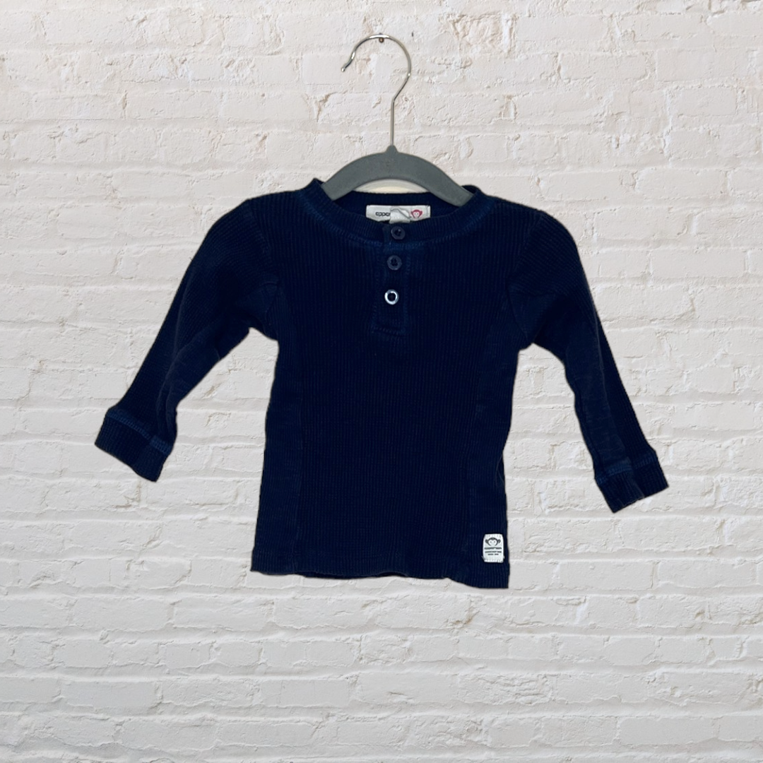 Appaman Navy Waffle Long-Sleeve (3-6)