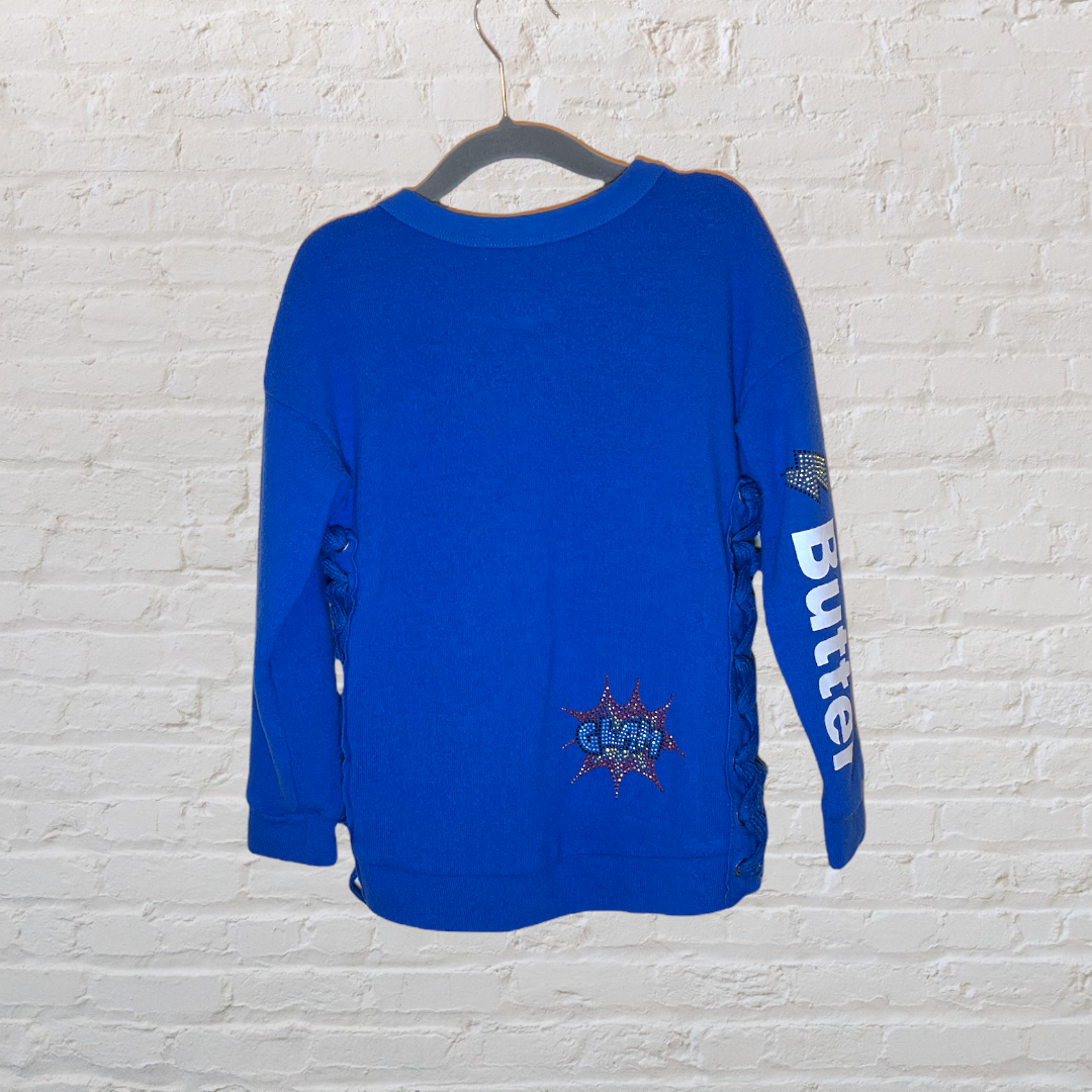 Butter Superhero "Glam" Sweater (4T)