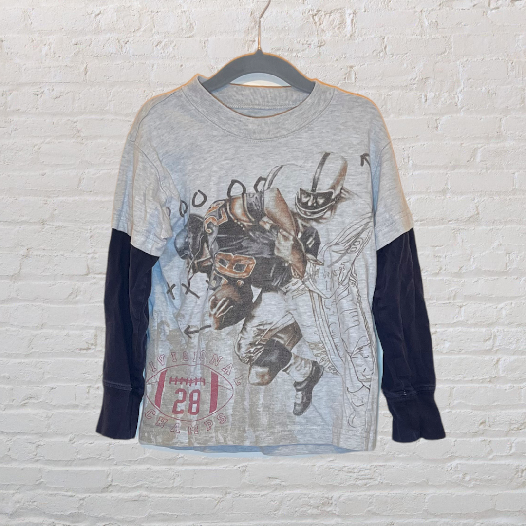 Wes and Willy Football Long-Sleeve (4T)