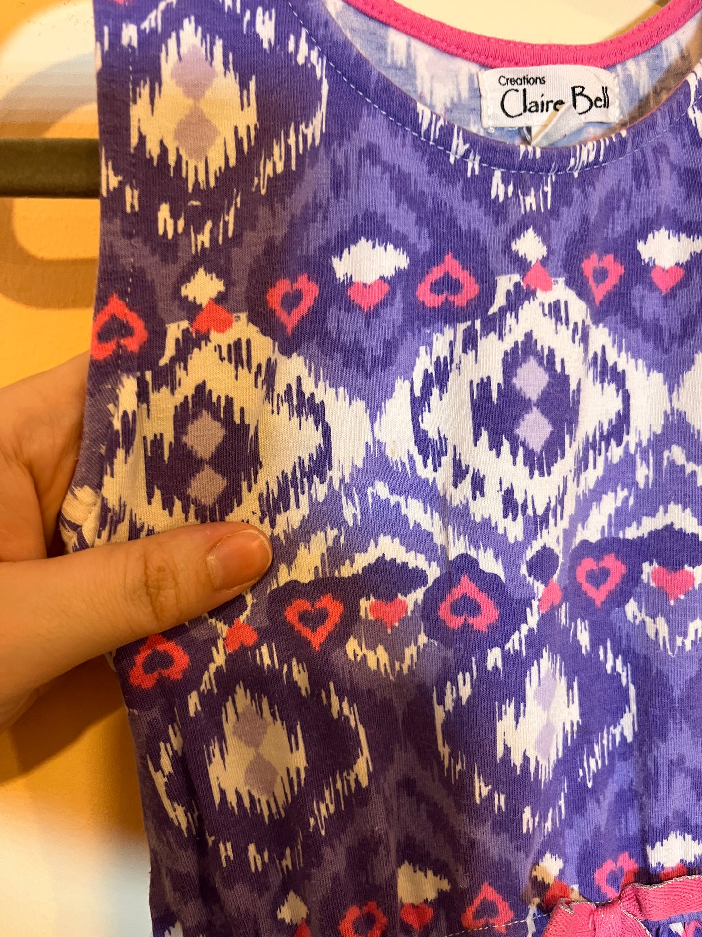 Claire Bell Patterned Dress (3T)