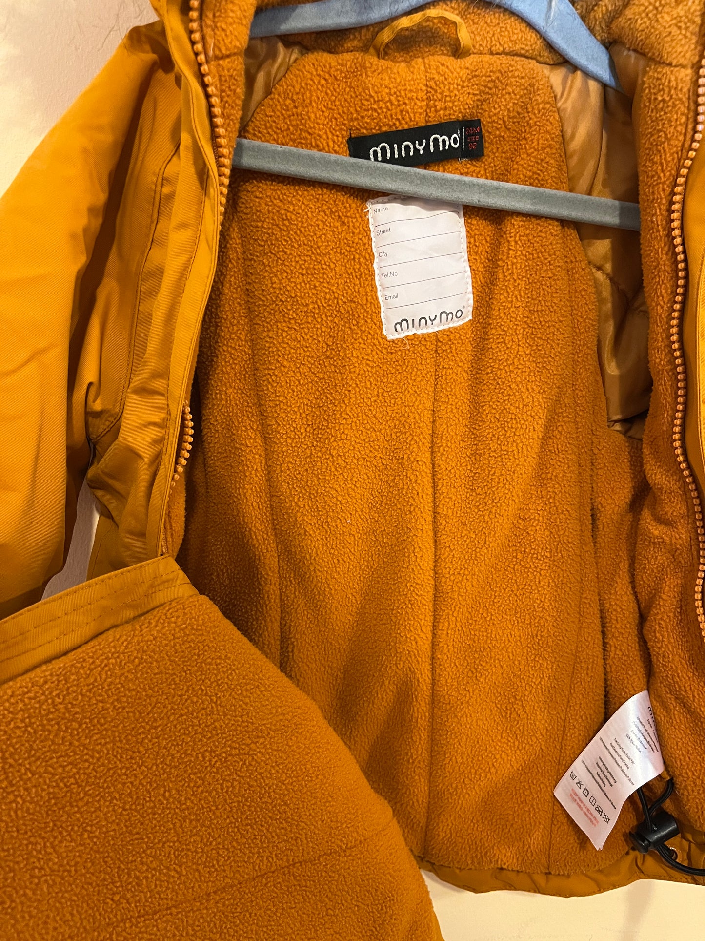 Minymo Fleece Lined Winter Coat (24M)