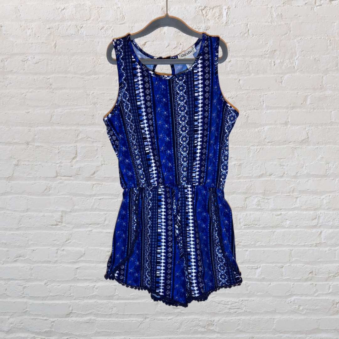 Shosho Soft Patterned Romper (10-12)
