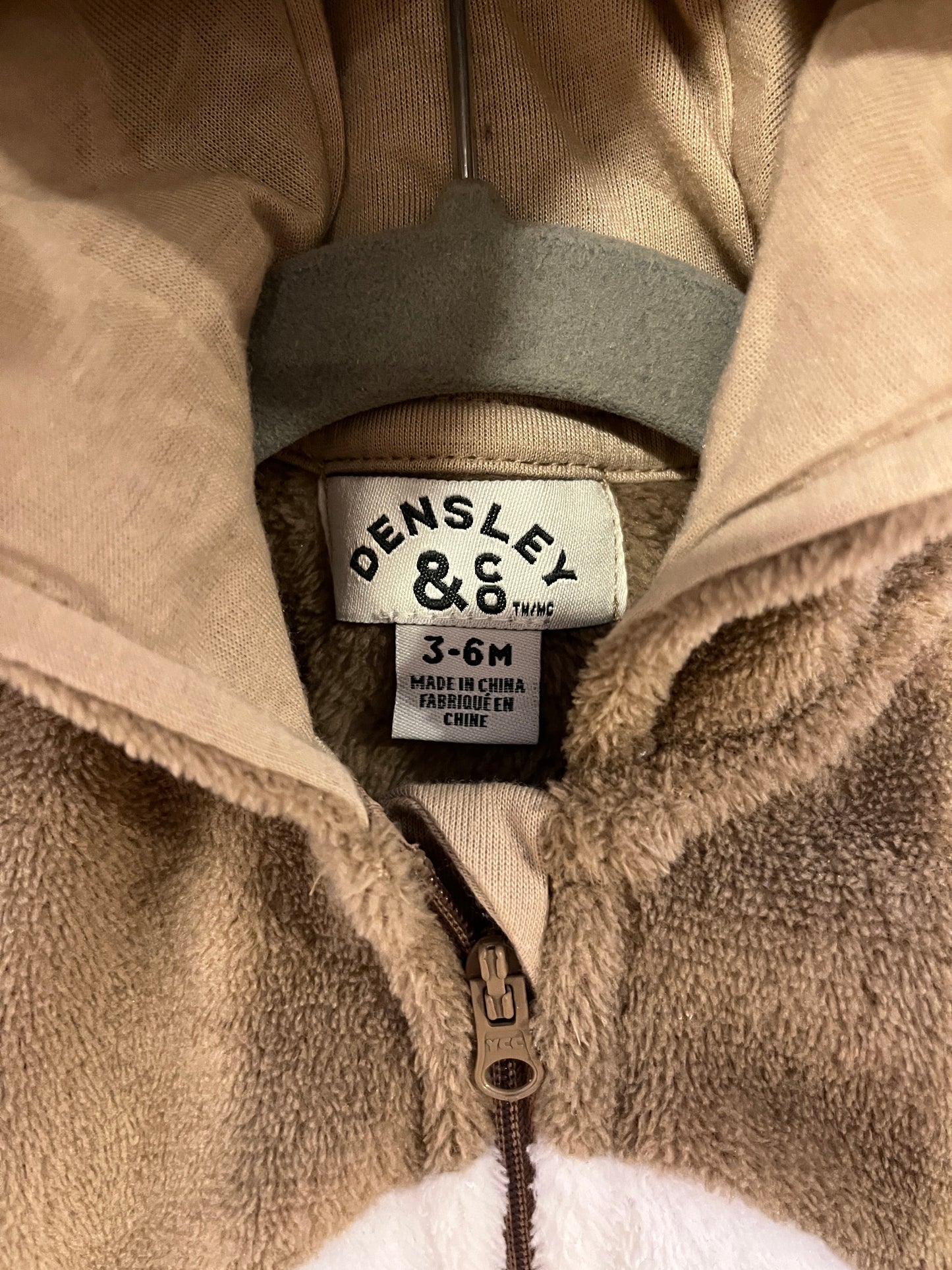 Densley & Co. Plush Bear Footed Costume (3-6)