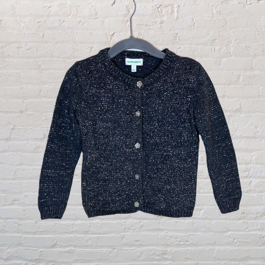 Margherita Sparkly Knit Cardigan (2T)