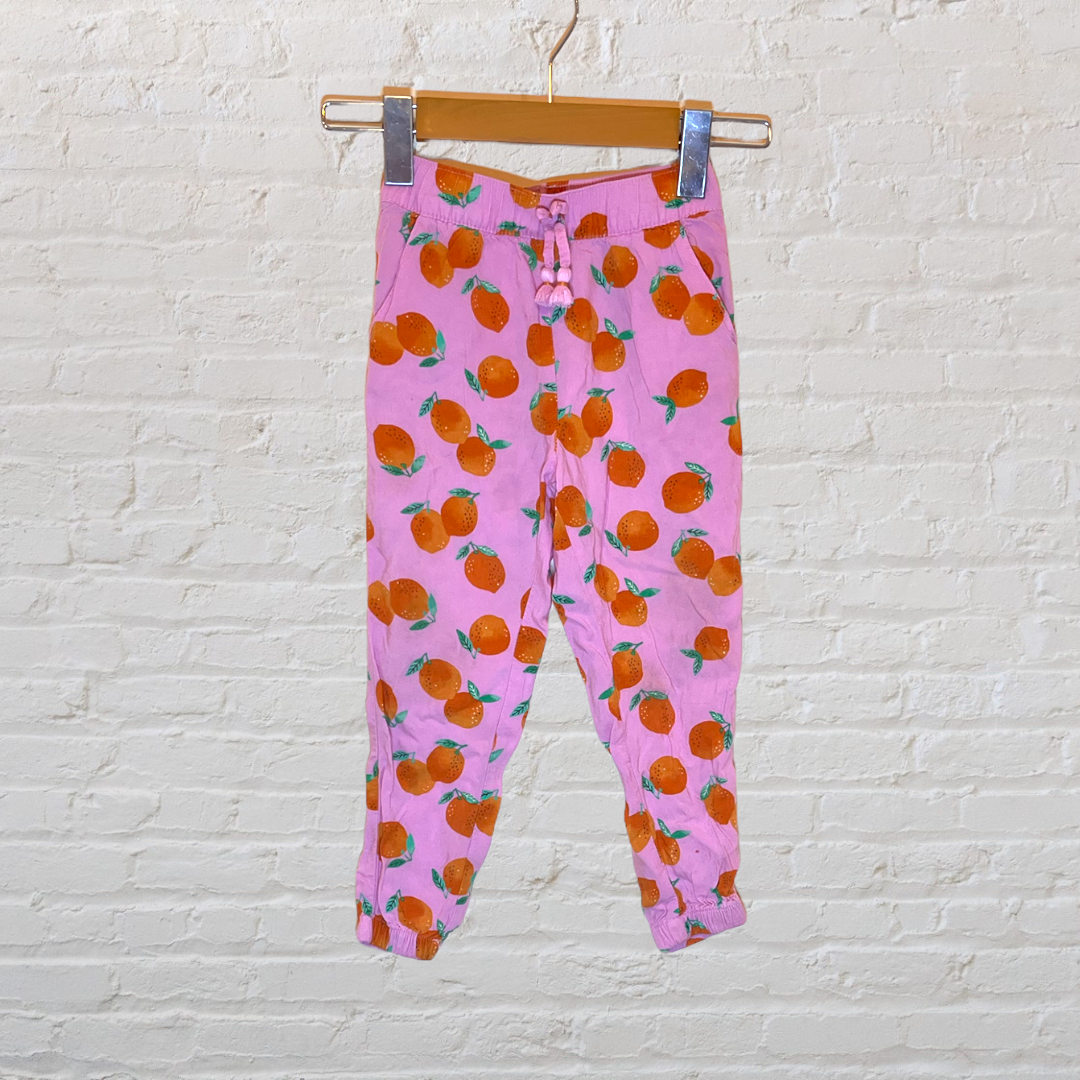 H&M Flowy Orange Joggers (4T)