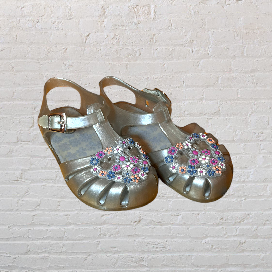 Mini Melissa Flower Heart Jelly Sandals (8)