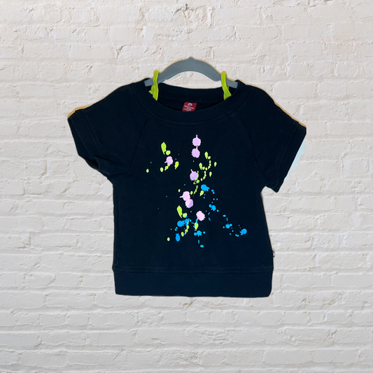 SCKC Paint Splatter Short-Sleeved Sweater (4T)