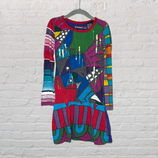 Desigual Embellished Graphic Dress (5-6)
