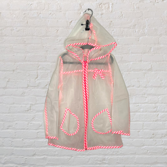 Billieblush Translucent Candy Stripe Raincoat (6)