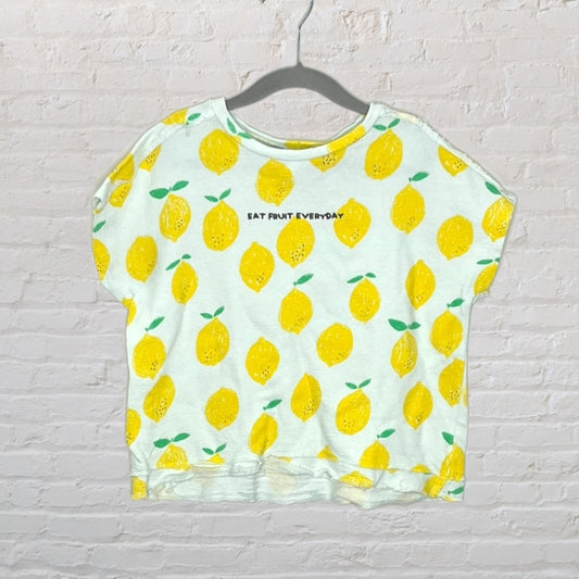 Zara 'Eat Fruit Everyday' Textured T-Shirt (4T)