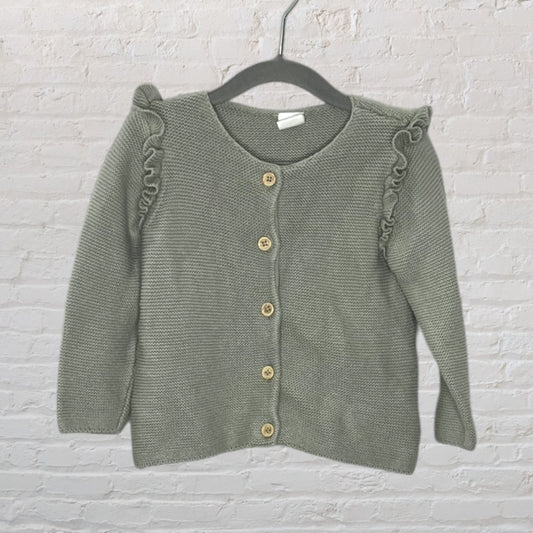 H&M Knit Ruffle Cardigan (18M)