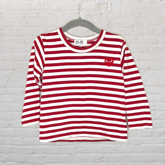 Comme Des Garcons Striped Long-Sleeve (2T)