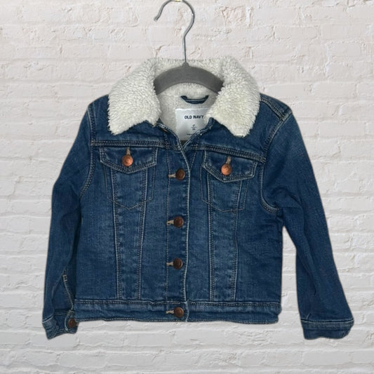 Old Navy Sherpa-Lined Denim Jacket (2T)